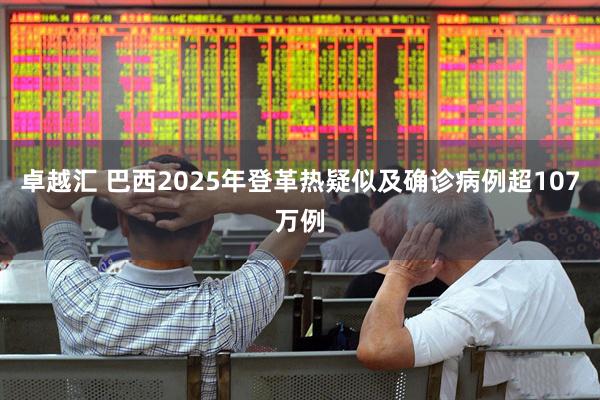 卓越汇 巴西2025年登革热疑似及确诊病例超107万例