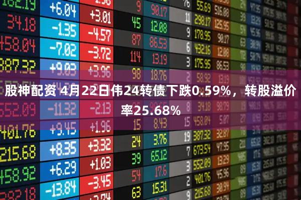 股神配资 4月22日伟24转债下跌0.59%，转股溢价率25.68%
