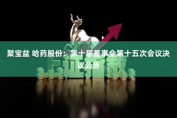 聚宝盆 哈药股份：第十届董事会第十五次会议决议公告